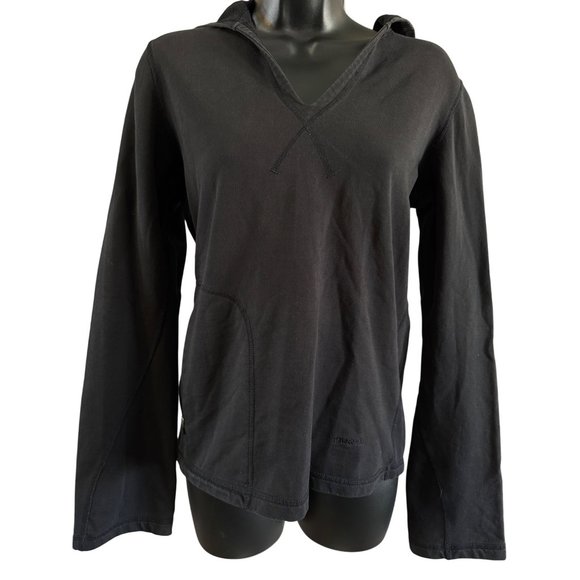 Patagonia Womens S Black Hooded Pullover Zip Pocket Lightweight Fabric - Picture 1 of 9